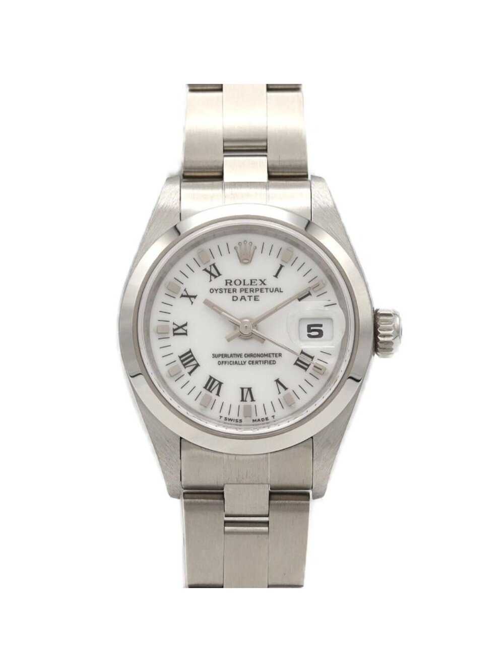 Rolex Oyster Perpetual Date SS Automatic Winding a Number Watch